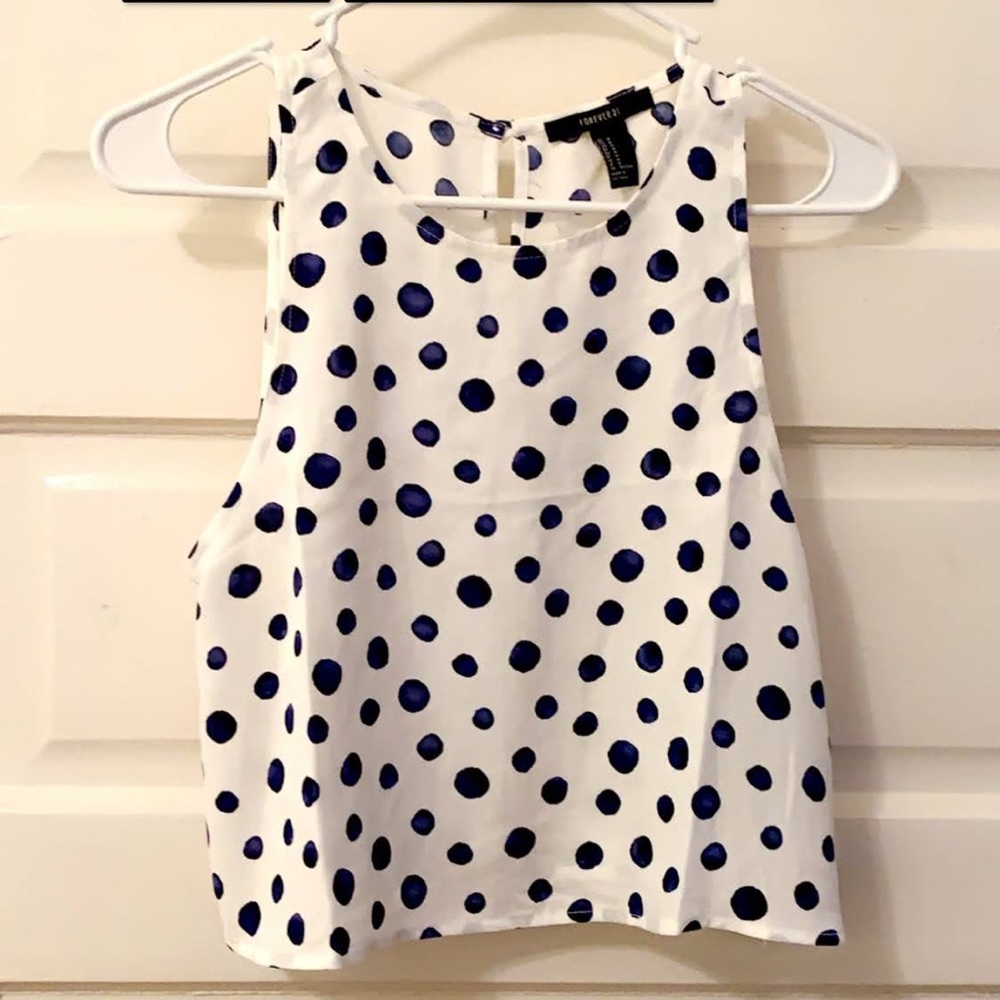 Fun, Navy and White top